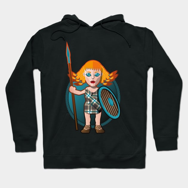 Celtic woman warrior Hoodie by krzykostrowski